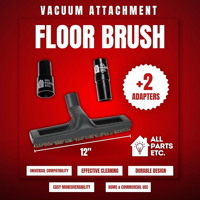 Vacuum Floor Brush Attachment, 12 Inch Brush - Image 4