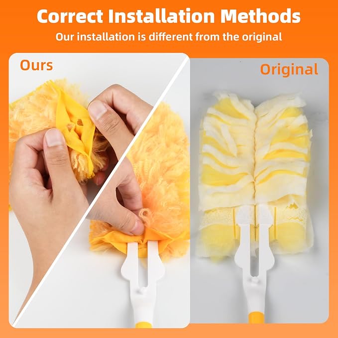 30 Pack 360 Dusters Refills for Swiffer® Dusters, Unscented Heavy Duty Duster - Image 2