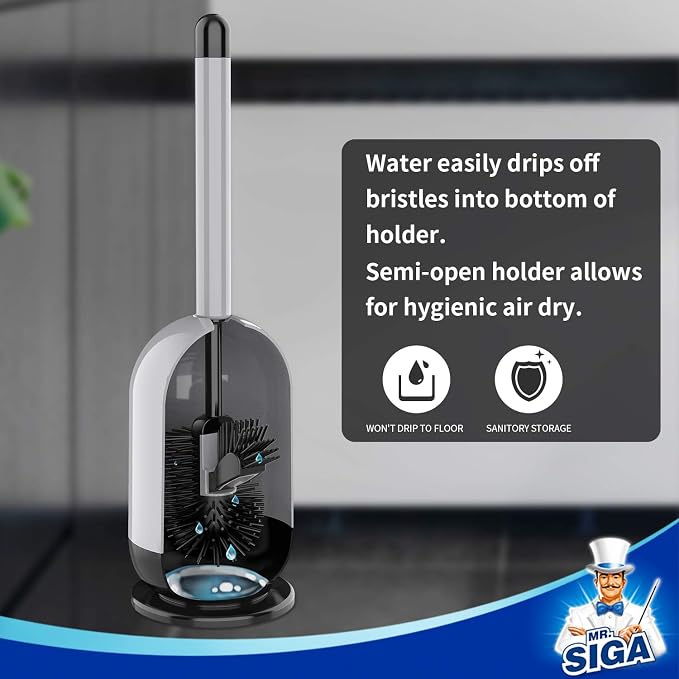 MR.SIGA Soft Bristle Toilet Brush - Image 5