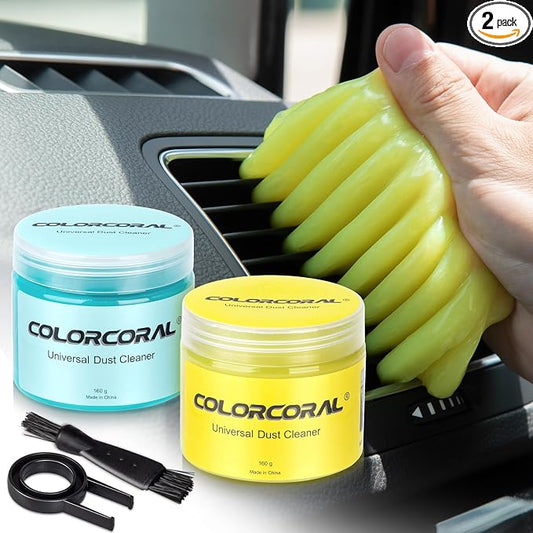 ColorCoral Car Cleaning Gel 2Pack Car Clean Putty, Universal Car Interior by ColorCoral