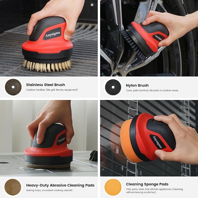 Electric Grill Brush- Waterproof Cordless Rotary Cleaning Brush - Image 3