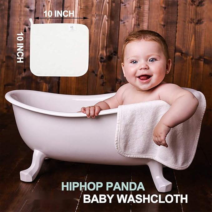 HIPHOP PANDA Baby Washcloths, Rayon Made from Bamboo - Image 6