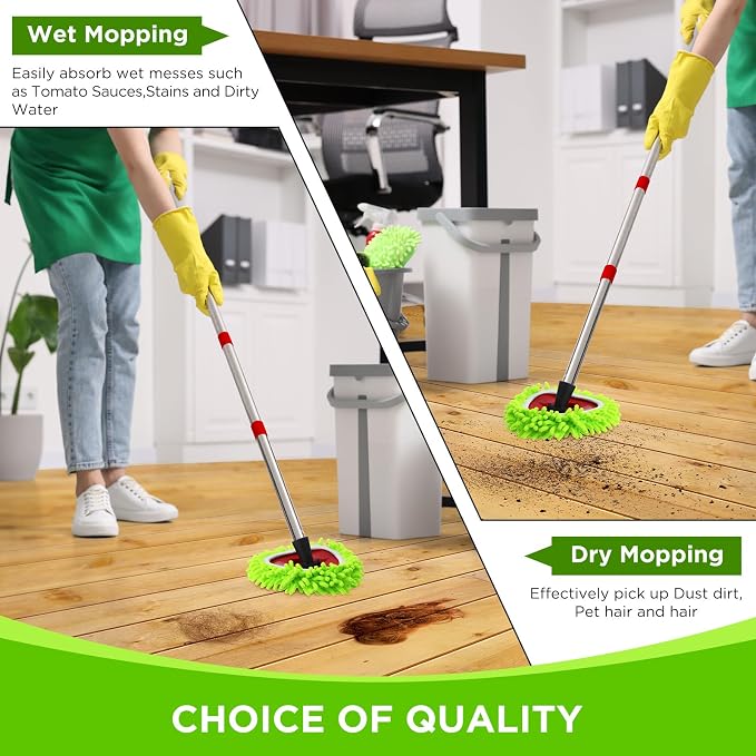 Baderke 3 Pack Mop Heads Replacements Compatible - Image 4