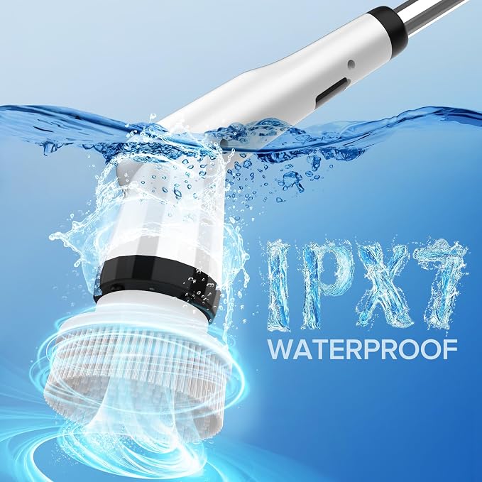 Electric Spin Scrubber, Dreazu IPX7 Shower Scrubber - Image 6