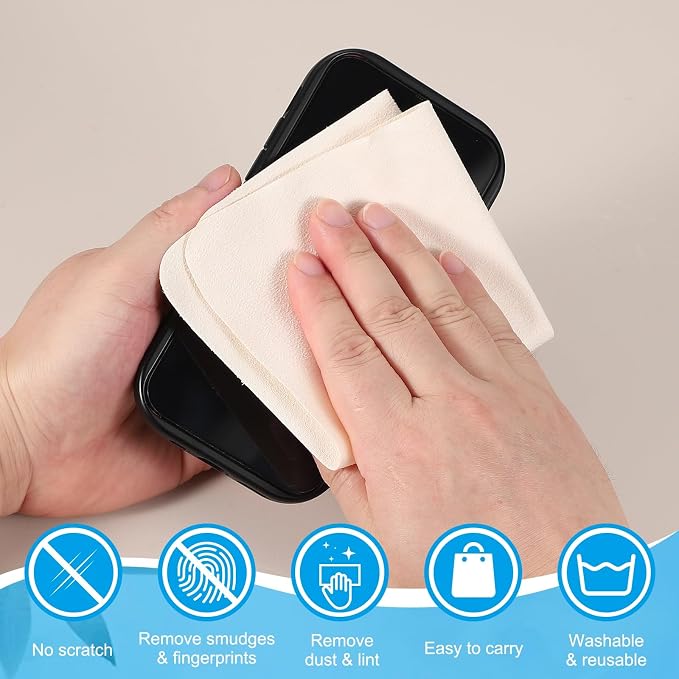 PATIKIL Glasses Cleaning Cloth 7.9" x 7.9" - Image 5
