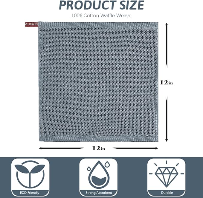 Nialnant 100% Cotton Dish Cloths - Image 2