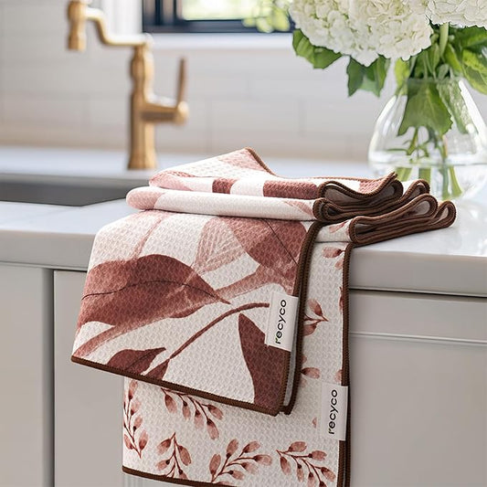 RECYCO Waffle Kitchen Towel Set of 2 by RECYCOHOMECOLLECTION