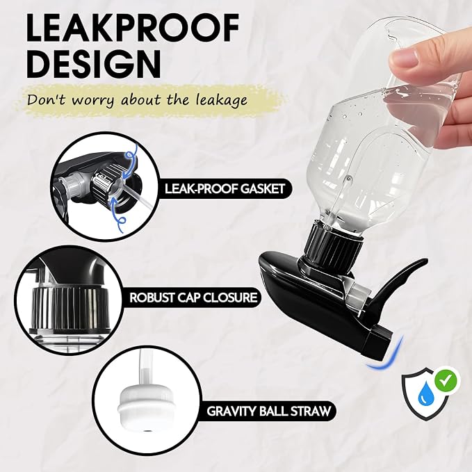 2 Packs Plastic Spray Bottles 360°Water Spray Bottle - Image 6