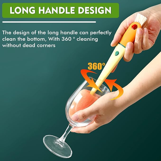 Bottle Cleaning Brush 5 PCS Long Handle Bottle Brush 4 in 1 Detachable - Image 9