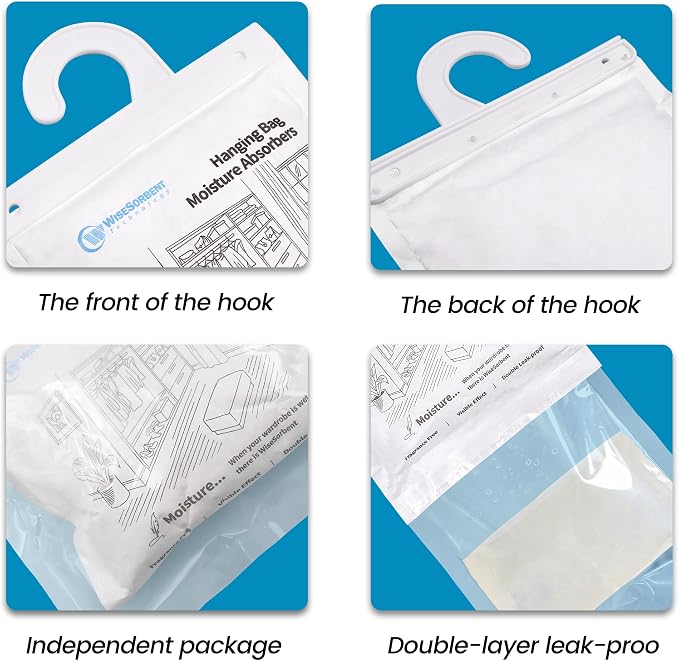 500 Gram Moisture Absorber Hanging Bags 3 Pack - Image 5