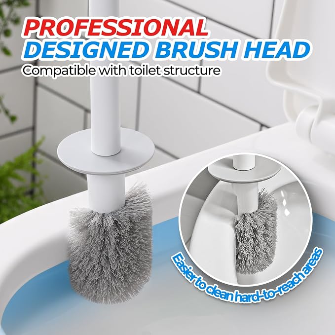 Toilet Bowl Brush and Holder Set - Image 2