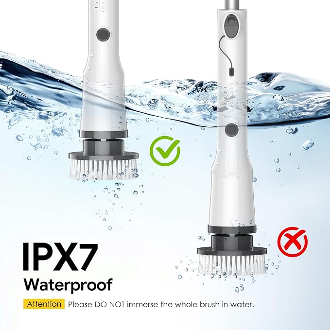 Electric Spin Scrubber, 2026 New Cordless Cleaning Brush, Shower Cleaning Brush - Image 4