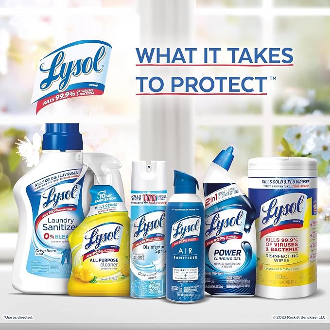 Lysol Toilet Bowl Cleaner Gel, For Cleaning and Disinfecting, Stain Removal - Image 6
