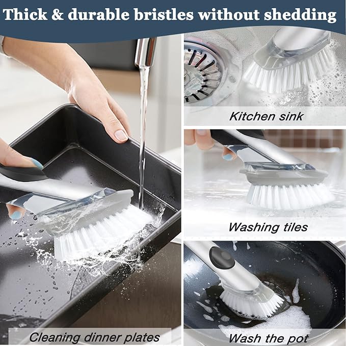 Dish Cleaning Soap Dispensing Brush Refills - Image 6