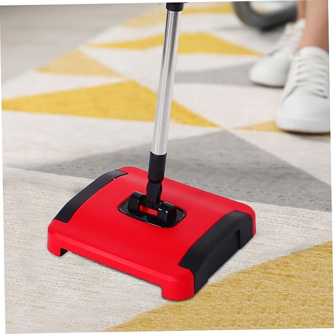 Cabilock Hand Push Carpet Sweeper Lightweight Manual Vacuum - Image 4