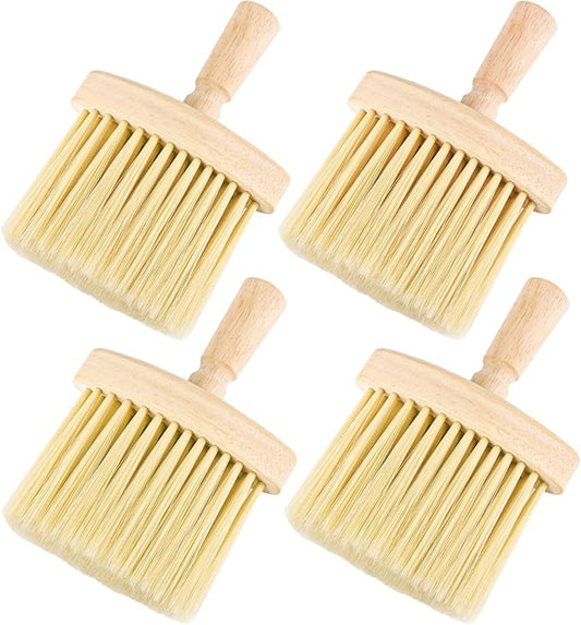 4pcs Wooden Window Groove Cleaning Brushs Soft Bristles Wood Handle Dust Brush by BOSMIOW