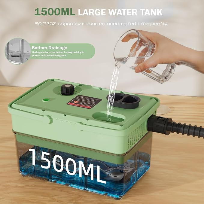 Handheld Steam Cleaner 2500W, 10s Fast Heat-Up & 50.73OZ Large Tank, - Image 3