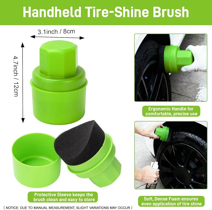 7PCS Car Wheel Brush Kit – XINDELL Rim & Tire Cleaning Brush Set, Scratch-Free - Image 8