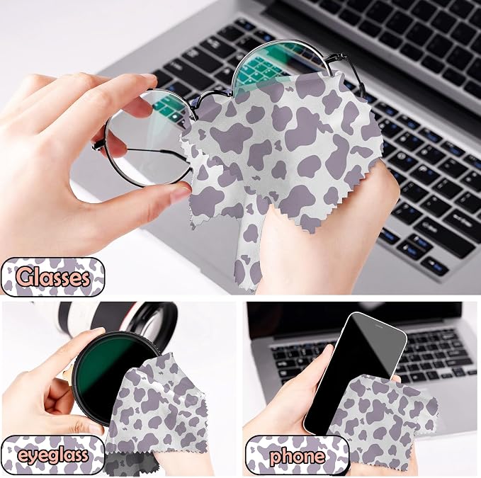 6 PCS Glasses Cleaning Cloth Eyeglass Cleaning Cloth Lens Eyeglasses Microfiber - Image 5