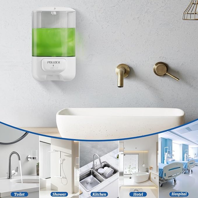 Liquid Soap Dispenser Wall Mounted, Hand Sanitizer Dispenser, Lotion Detergent - Image 8