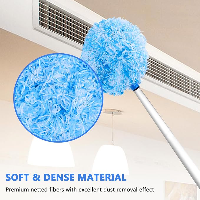 Ceiling Fan Cleaner Duster Reusable Microfiber Ceiling Fan Blade Cleaner - Image 5