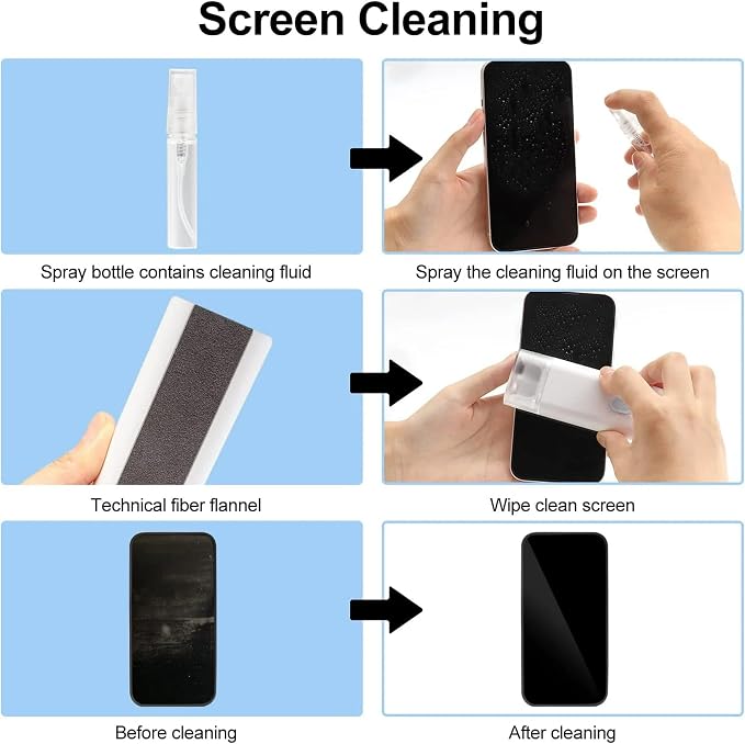 7-in-1 Keyboard Cleaner Earphones Cleaning Pen Keycap Puller Set - Image 2