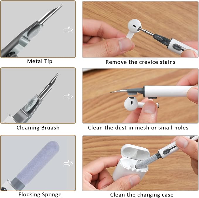 2Pcs Earbud Cleaning kit， Multi-Function Cleaning Pen - Image 4