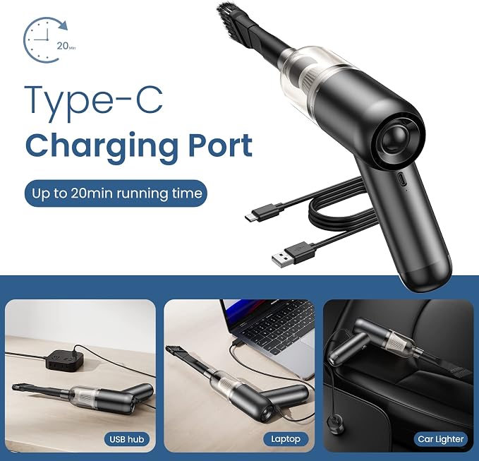 Portable Handheld Car Cordless Vacuum Cleaner - Image 5