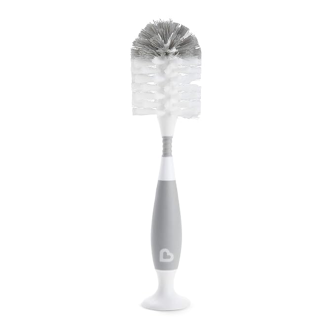 Munchkin Fold Baby Bottle Drying Rack and Bristle Bottle Brush Cleaning - Image 5