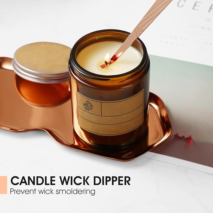 3-in-1 Candle Accessory Set, Wick Trimmer, Candle Snuffer, Wick Spoon, - Image 5