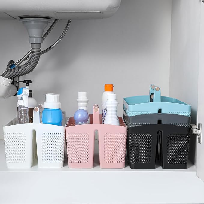 rejomiik Portable Shower Caddy Basket Plastic Cleaning Caddy Organizer Storage - Image 6