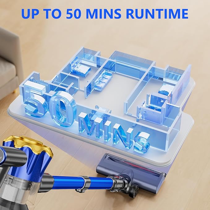 Cordless Vacuum Cleaner, 450W 40Kpa Powerful Stick Vacuum, Vacuum Cleaners - Image 3