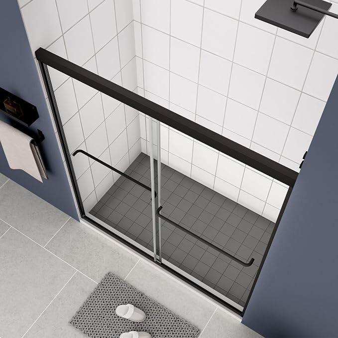 Bypass Glass Shower Door 50-54" W x 70" H - Image 8