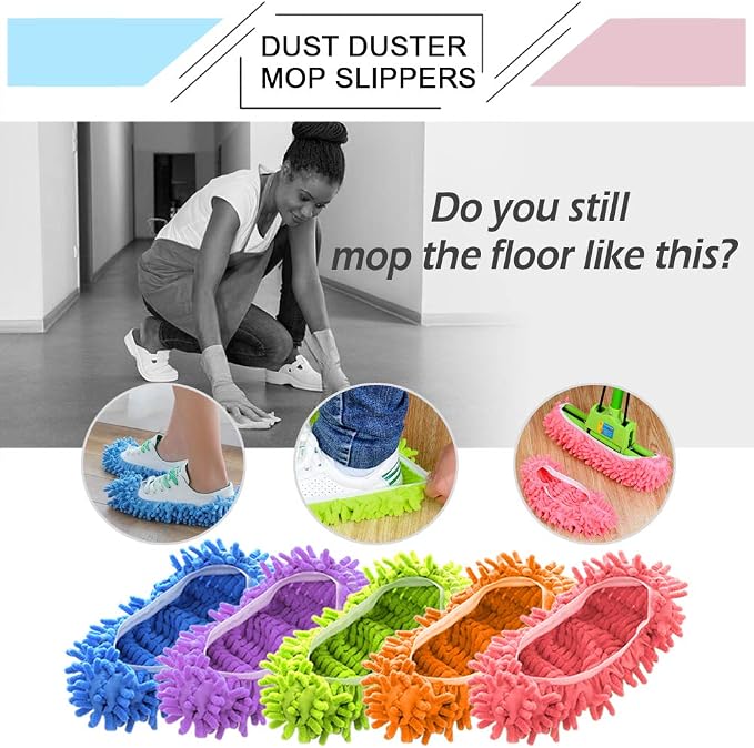 Cosywell 5 Pairs 10 PCS Mop Slippers - Image 5