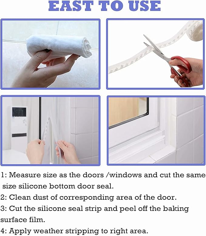 Weather Stripping Door Seal Strip, Door Strip Bottom - Image 4