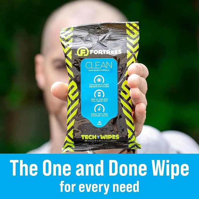 Fortress Electronic Wipes With Microfiber Cloth To-Go Tech Wipes - Image 6