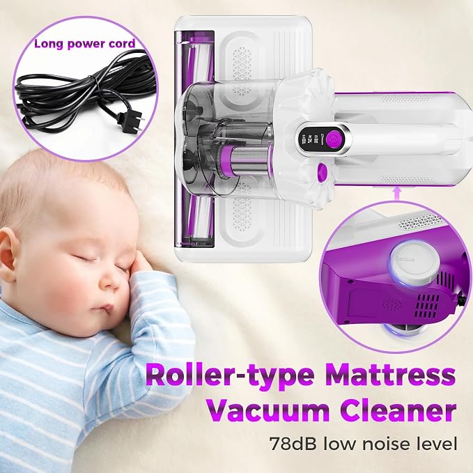 winterbear Mattress Vacuum Cleaner, 17Kpa Suction 500W High Power Handheld - Image 5