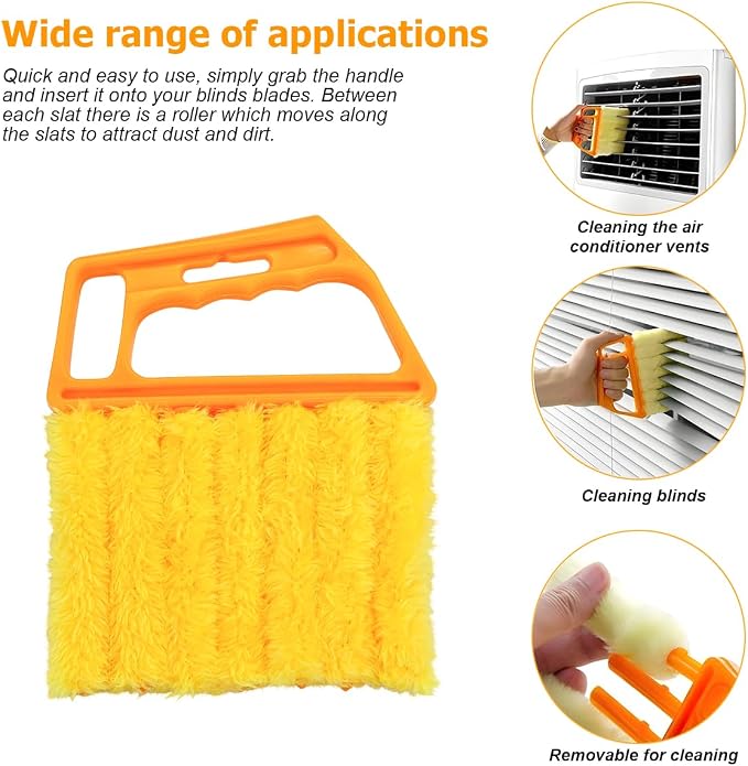 3PCS Blind Cleaner Duster Tool, 7 Fingers Microfiber Handheld Shutter Cleaning - Image 4
