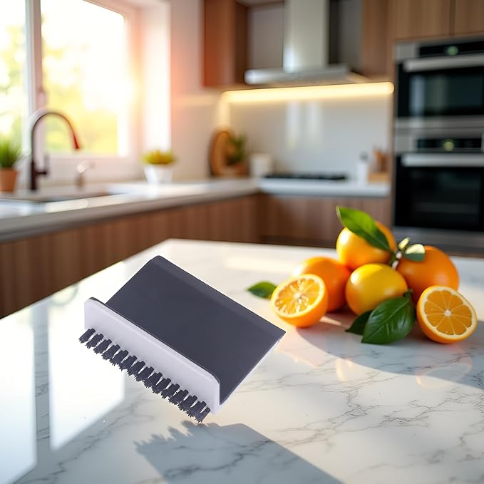 2 Pcs Black Kitchen Sink Squeegee Cleaner Countertop Brush Wiper Vegetable - Image 3