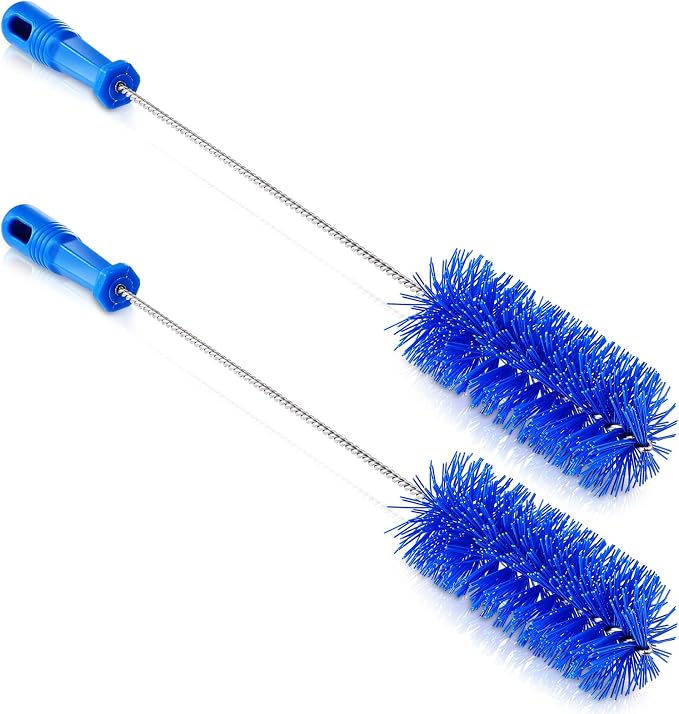 Baderke 2 Pieces Drain Brush Pipe Cleaning Blue Tube Brushes 19.7 Inch Plastic by Baderke