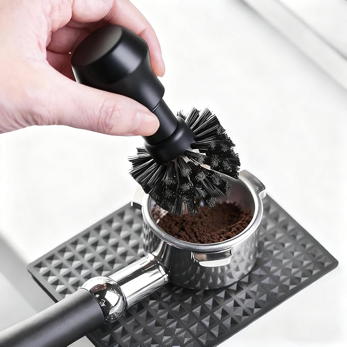 Portafilter Cleaning Brush, Professional Barista Espresso Coffee Cleaning Brush - Image 2