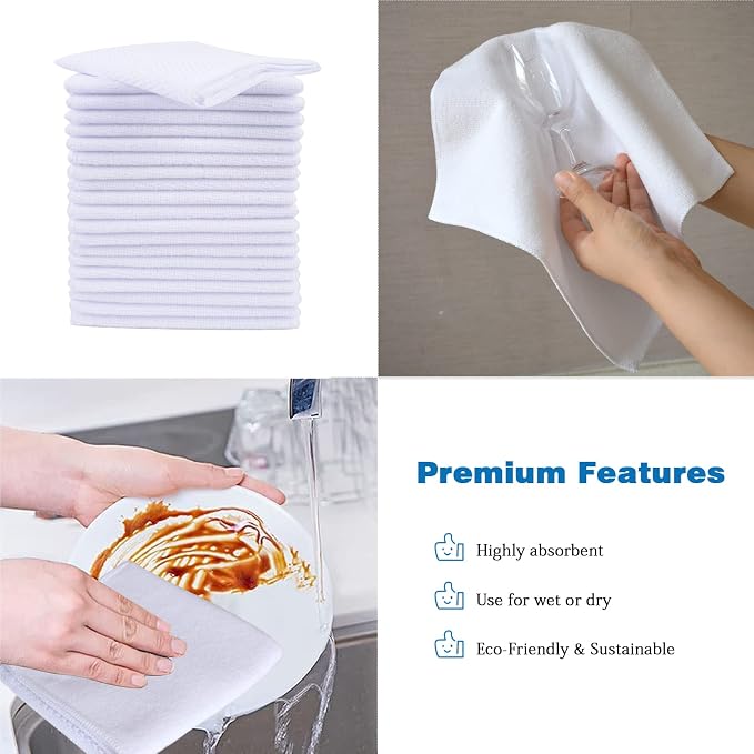 SINLAND Microfiber Dish Cloth Washing Cloths - Image 6