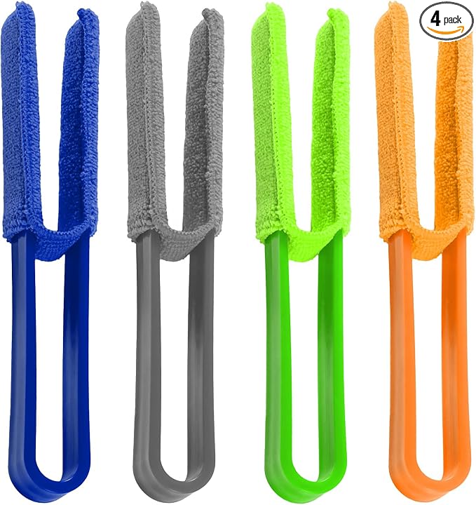 4 PCS Car Blinds Duster, Window Blind Cleaner Duster Brush by Unknown
