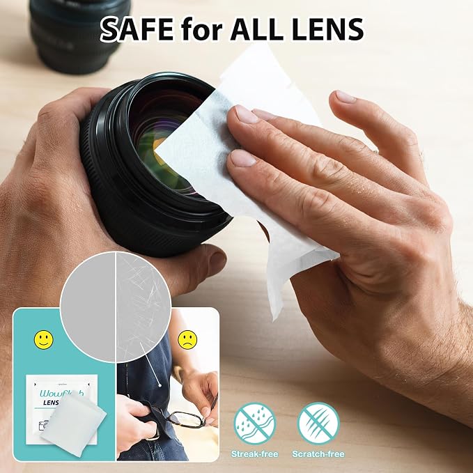 600 Count Lens Wipes for Eyeglasses, Eyeglass Lens Cleaning Wipes Pre-moistened - Image 3