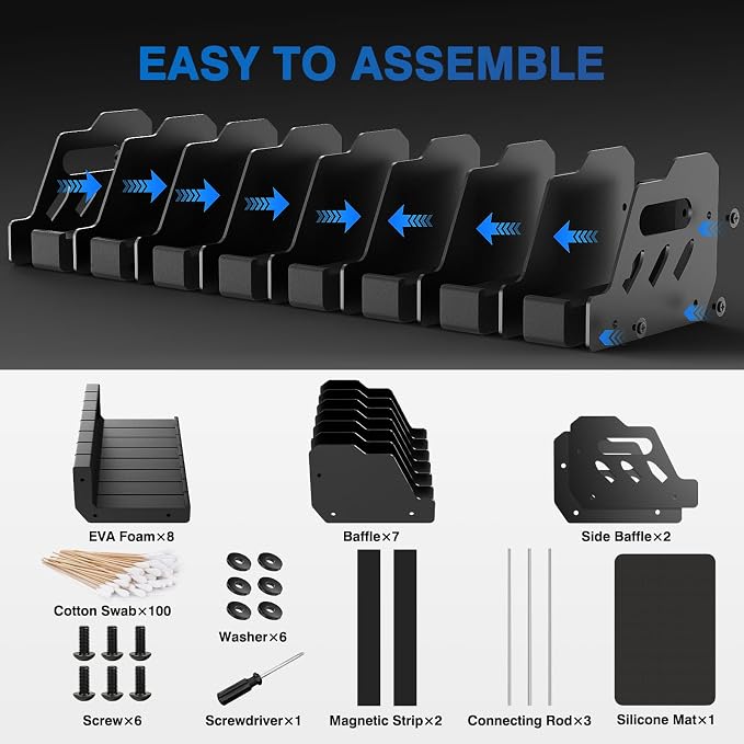 MoKo Pistol Rack for Gun Safe, Gun Rack Fits Most Handguns, Scratch Resistance - Image 8