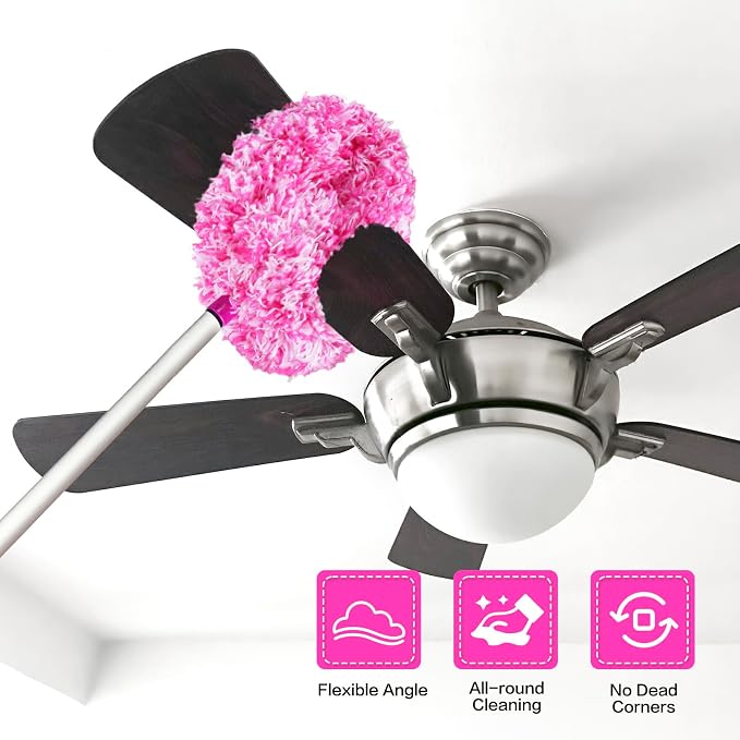 Ceiling Fan Cleaner Duster Reusable Microfiber Ceiling Fan Blade Cleaner - Image 2