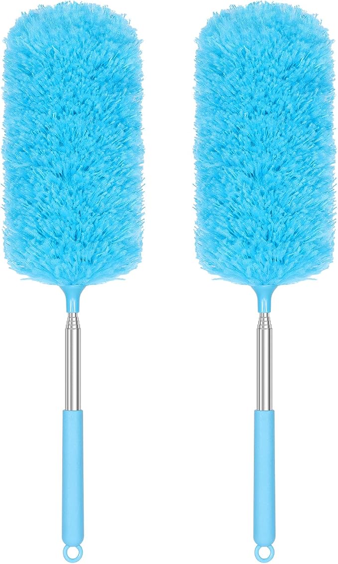 2 Pack Microfiber Duster for Cleaning, Washable Hand Dusters by MakeLifeColorful