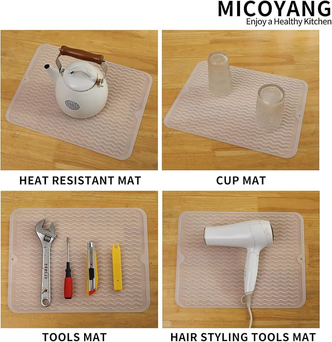 Silicone Dish Drying Mat for Multiple Usage, Easy clean, Eco-friendly, - Image 4