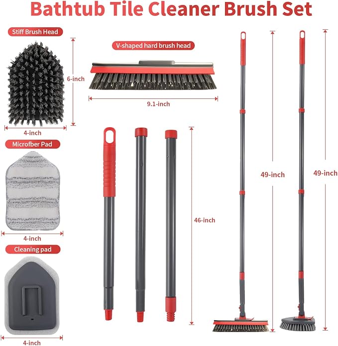 Tile Tub Scrubber Brush No Scratch - Image 2
