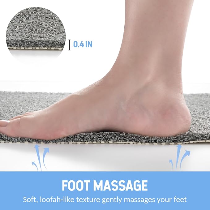 Non-Slip Bathtub Mat, 2 Pack Anti Slip Shower Mat, Fast Drying Bathtub Mats - Image 6